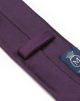 King Twill Solid Bordeaux Silk Tie