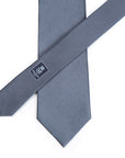 King Twill Solid Charcoal Gray Silk Tie