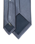 King Twill Solid Charcoal Gray Silk Tie
