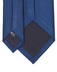 King Twill Solid Navy Silk Tie