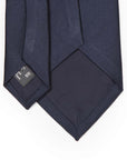 King Twill Solid Dark Navy Silk Tie