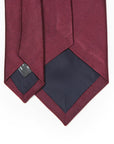 King Twill Solid Burgundy Silk Tie
