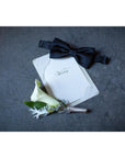 Wedding Silver Satin Silk Bow Tie