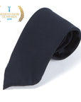 Mori Solid Dark Navy Wool Sfoderato Tie