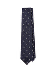 Garden Tulip Navy Silk Tie