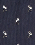 Garden Tulip Navy Silk Tie