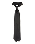 Pin Dot Black Silk Tie