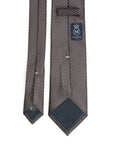 Pin Dot Charcoal Gray Silk Tie