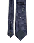Pin Dot Navy Silk Tie