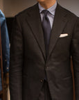 Pin Dot Navy Silk Tie