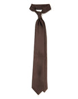 Pin Dot Brown Silk Tie