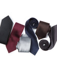 Pin Dot Brown Silk Tie