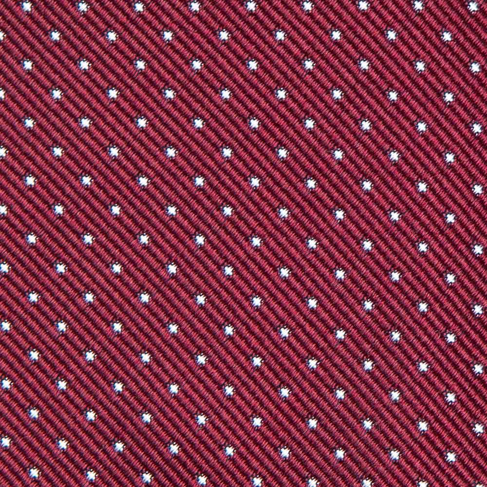 Pin Dot Burgundy Silk Tie