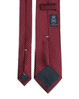 Pin Dot Burgundy Silk Tie
