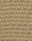 Square End Champagne Gold Silk Knitted Tie