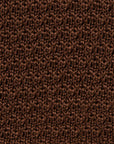 Square End Espresso Brown Silk Knitted Tie