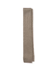 Square End Silver Gray Silk Knitted Tie