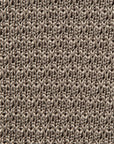 Square End Silver Gray Silk Knitted Tie