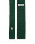 Square End Forest Green Silk Knitted Tie