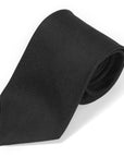 Classic Black Solid Silk Tie