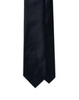 Sovereign Satin Dark Navy Solid Woven Silk Tie