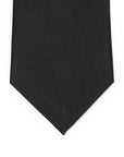 Classic Black Solid Silk Tie
