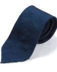 Grossa Grenadine Navy Silk Sfodarato Tie