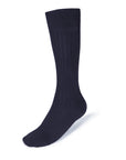 Navy Cotton Dress Socks