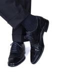 Navy Cotton Dress Socks