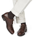 Brown Cotton Dress Socks