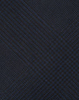 Colombo Glen Check Pattern Navy Wool Tie