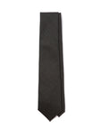 Colombo Glen Check Pattern Charcoal Gray Wool Tie