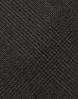 Colombo Glen Check Pattern Charcoal Gray Wool Tie