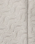 Rhodium Silver Wave Pattern Woven Silk Ceremony Tie