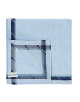 Mondrian Sky Blue Cotton Pocket Square