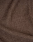 Navy & Milk Beige Double Stripe Brown Wool Scarf