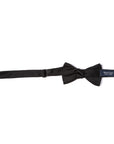 Black Satin Silk Bow Tie