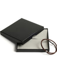 Double Wrap Crisscross Espresso Brown Leather Bracelet