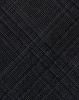 Colombo Seersucker Glen Check Pattern Charcoal Gray Wool Sfoderato Tie