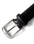 Jet Black Himeji Calf Leather Belt