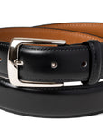 Jet Black Himeji Calf Leather Belt