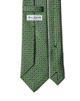 Fiore Pattern Emerald Green Printed Silk Tie