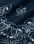 Classic Paisley Pattern Indigo Navy Cotton Bandana