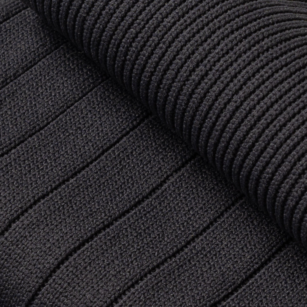 Gray Microfiber Solid Ribbed Long Hose Socks