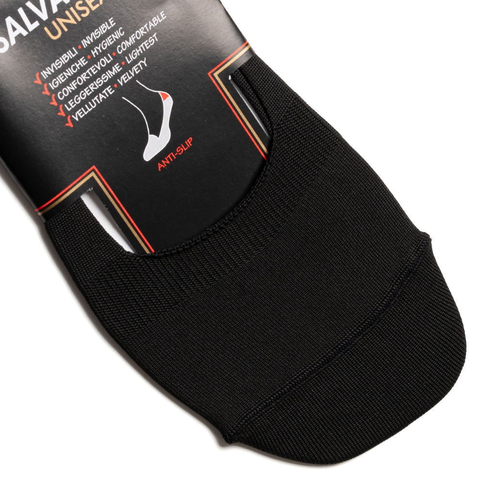 Black SoftAir+Plus Solid Invisible Socks