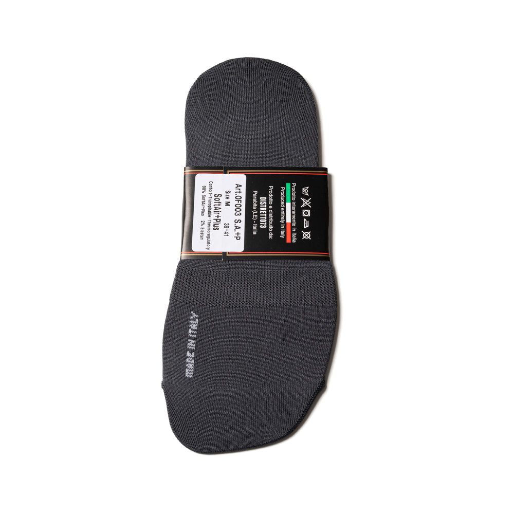 Charcoal Gray SoftAir+Plus Solid Invisible Socks