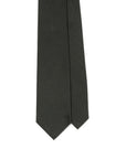 Deep Green Basket Solid Woven Silk Tie