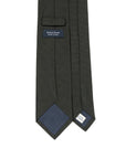 Deep Green Basket Solid Woven Silk Tie