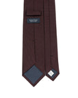 Burgundy Basket Solid Woven Silk Tie