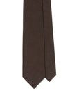 Espresso Brown Basket Solid Woven Silk Tie